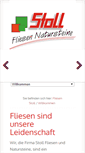Mobile Screenshot of fliesen-stoll.de