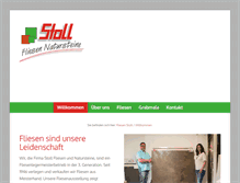 Tablet Screenshot of fliesen-stoll.de